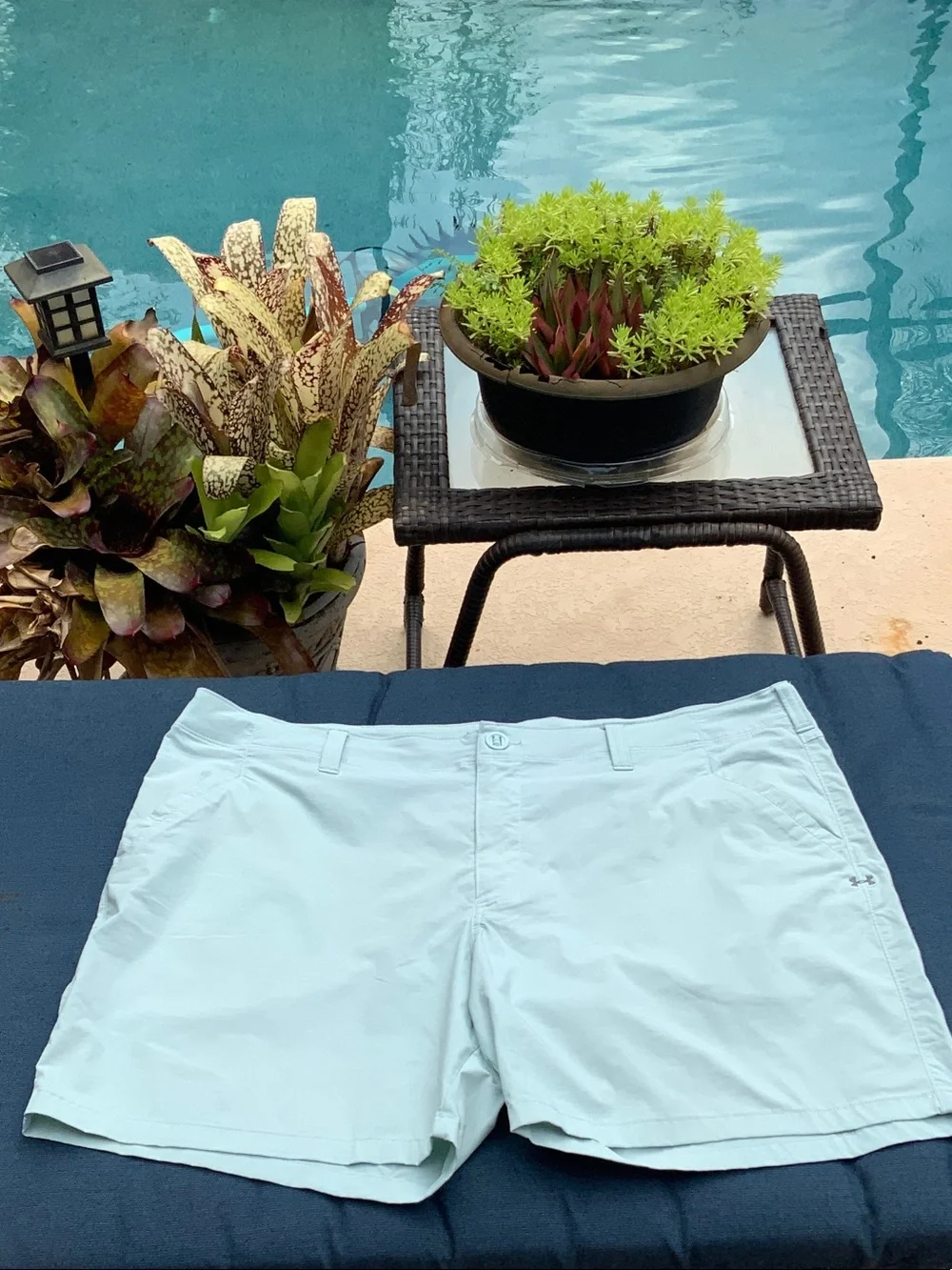 Under Armour Men's Pale Aqua Athletic Heat Gear Shorts